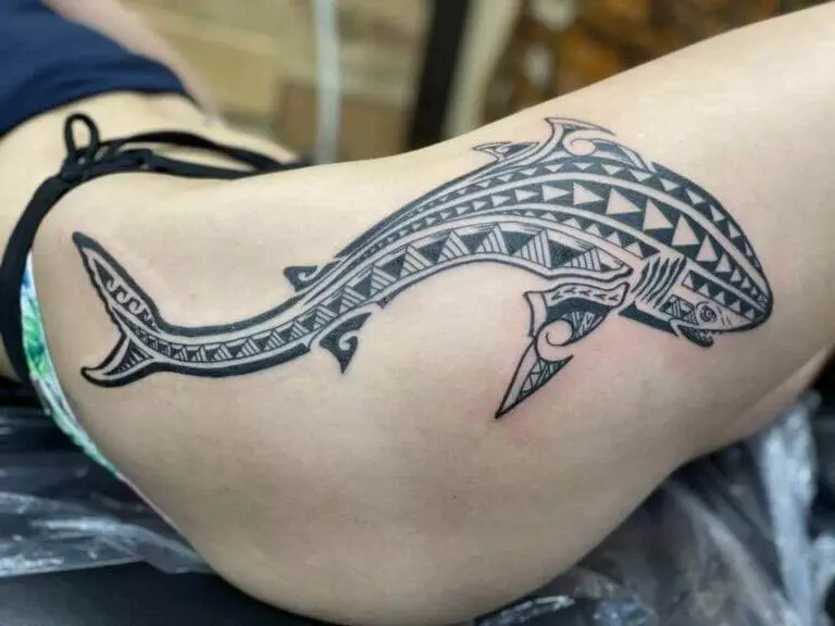 Polynesian Shark Tattoo for NatGeo Photographer