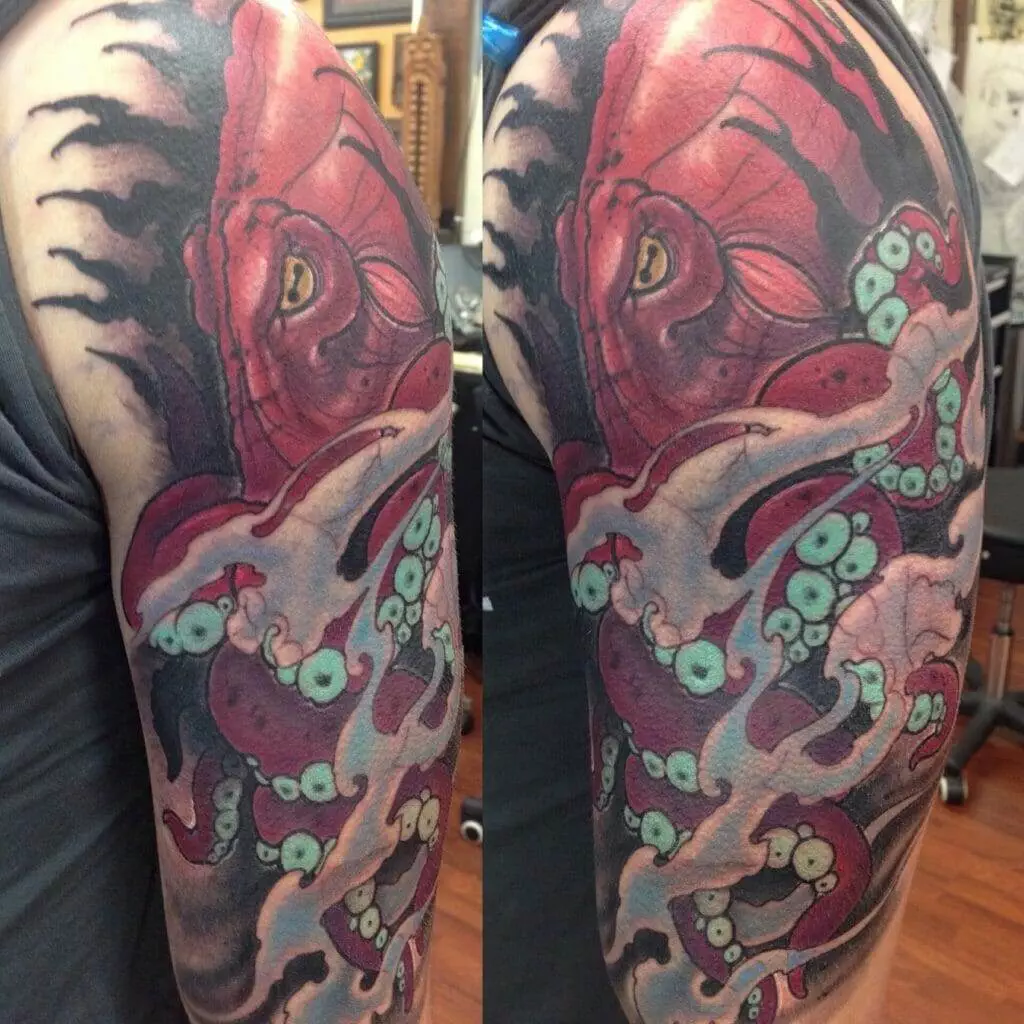 octopus tattoo, man