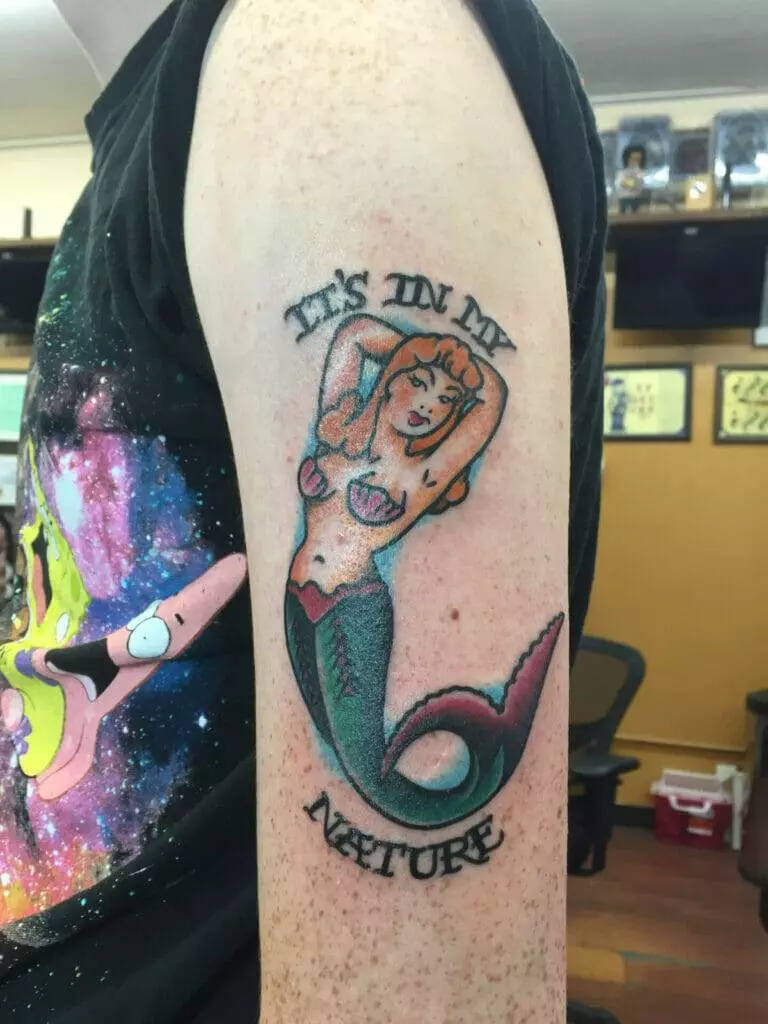 Tattoo, mermaid