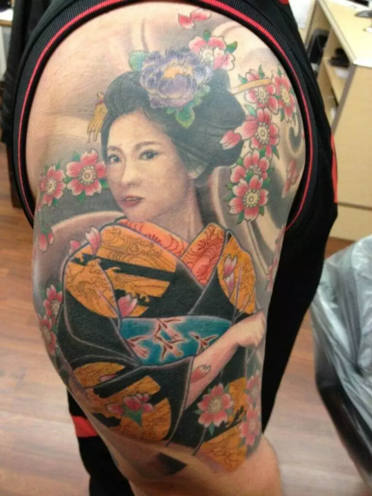 geisha, tattoo