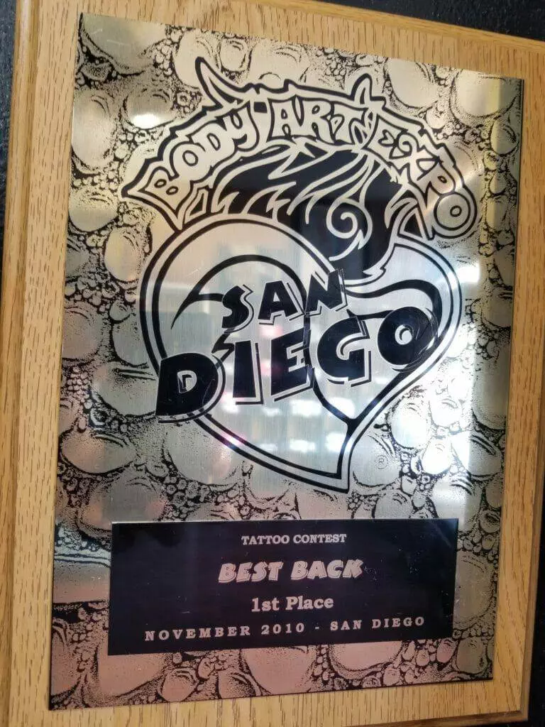 San Diego's premier tattoo shop recognized with the Best of the Best award.