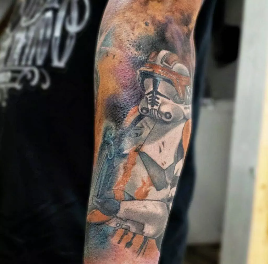 Star wars stormtrooper tattoo.