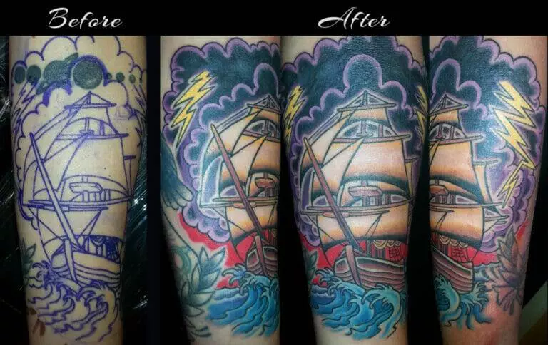 tattoo, ship